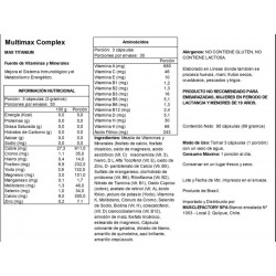 MULTI MAX COMPLEX 90 CAPSULAS I MAX TITANIUM