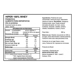 HIPER 100% WHEY 900GR I PROBOTICA
